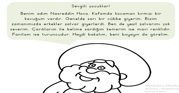 1. Sınıf Türkçe Yönergeler Etkinliği (Okuma Anlama) 5 Sayfa