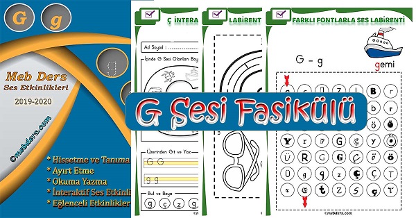 1. Sınıf İlkokuma G Sesi Fasikülü