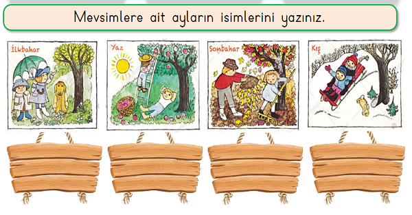 1. Sınıf Hayat Bilgisi Mevsimler Etkinliği