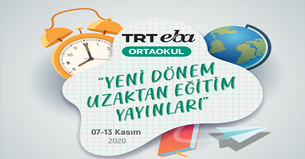 7 Kasım - 13 Kasım Arası EBA TV Ortaokul Yayın Akışı, Dersler, Konular