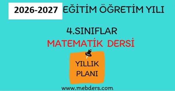 2026-2027 Eğitim Öğretim Yılı 4. Sınıf Matematik Dersi Yıllık Planı( Beşgen Yayıncılık)