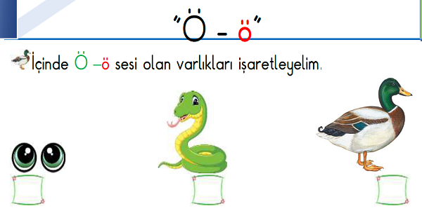 1. Sınıf İlk Okuma Yazma (Ö-ö Sesi) Fasikülü