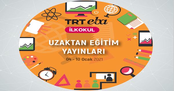 4 Ocak - 10 Ocak Arası EBA TV İlkokul Yayın Akışı, Dersler, Konular