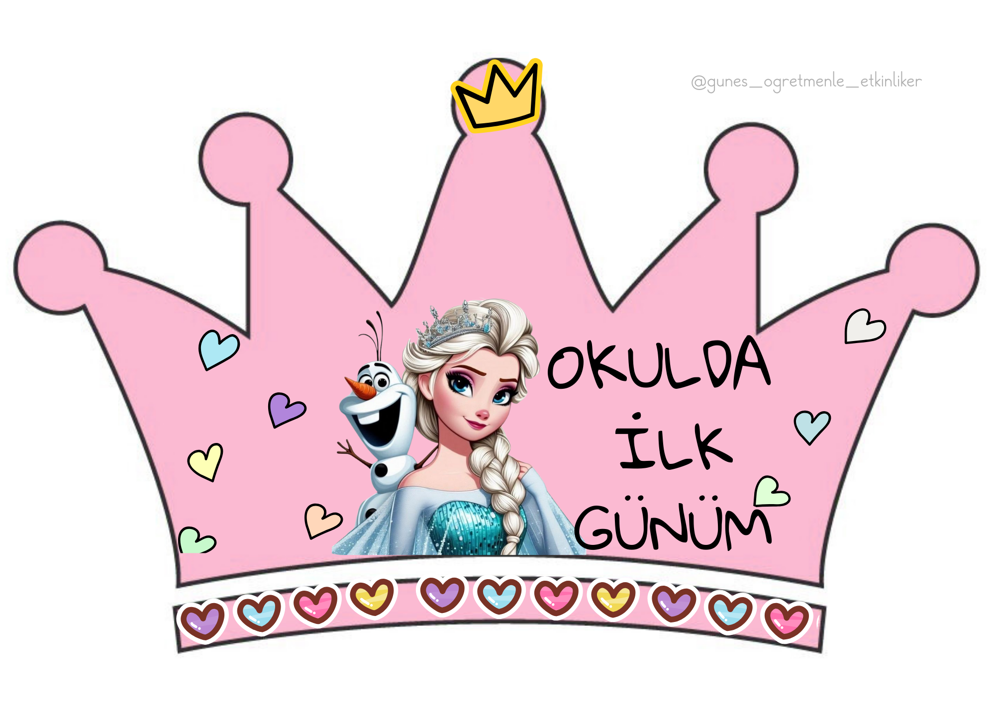 1. Sınıf İlk Gün Taç