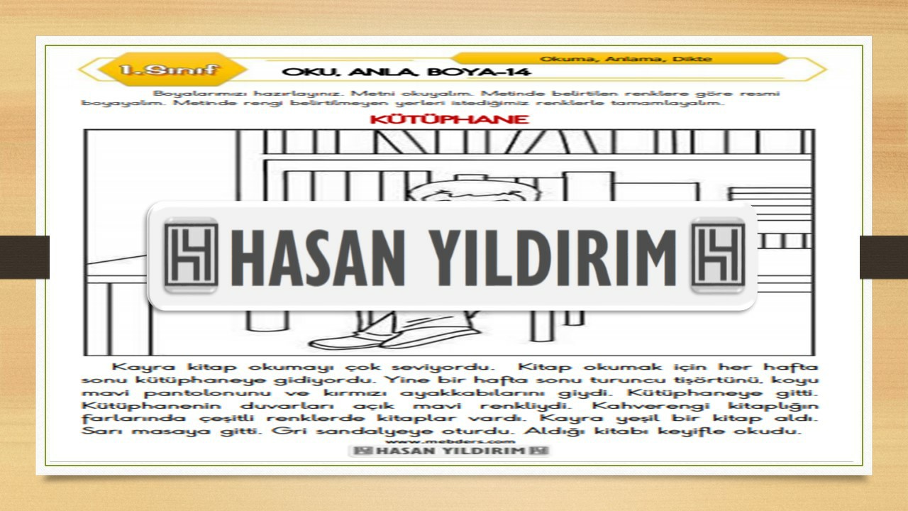 1. Sınıf Türkçe Oku, Anla, Boya-14