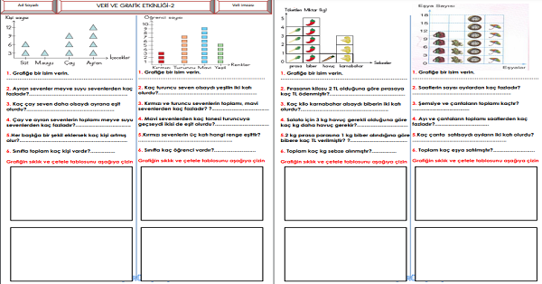 3. Sınıf - Matematik Veri ve Grafik Etkinliği (Çetele ve Sıklık) -2